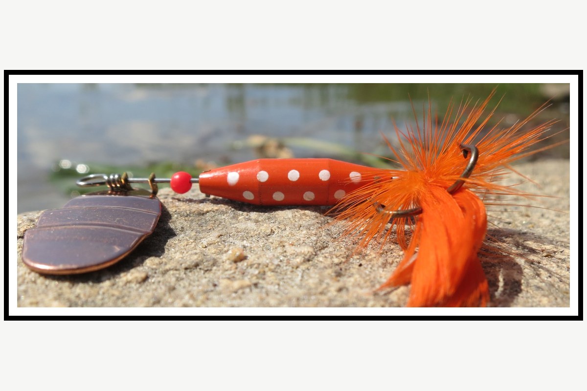 Real Inline Spinner fishing lure example